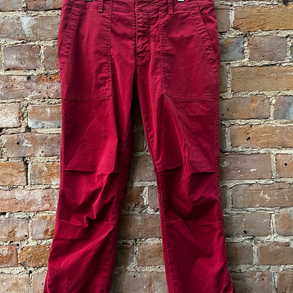 Nili Lotan Red Cargo Pants